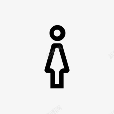 女厕所浴室图标