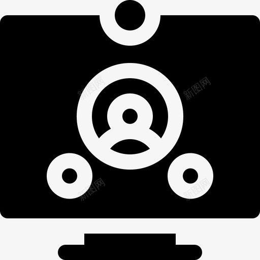 视频通话在家工作43已填充svg_新图网 https://ixintu.com 视频 通话 在家 工作 填充