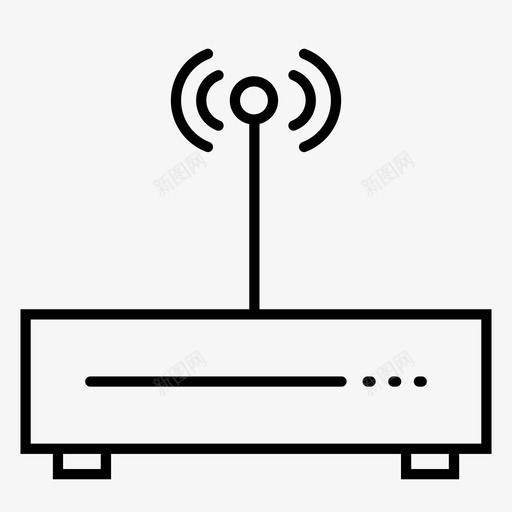 路由器天线连接svg_新图网 https://ixintu.com 路由器 天线 连接 技术 无线 设备