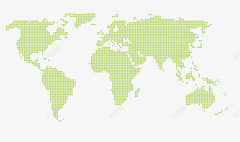 格子块世界地图png免抠素材_新图网 https://ixintu.com 格子块世界地图