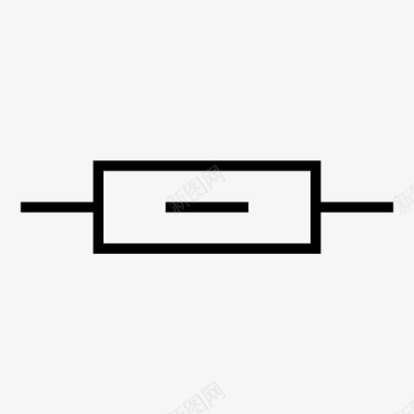 电阻器电气元件电子图标