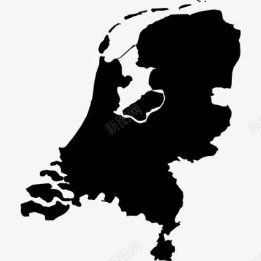 荷兰国家国家地图图标