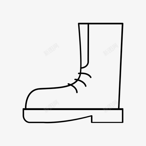 boots1pxsvg_新图网 https://ixintu.com 扁平 简约 线性