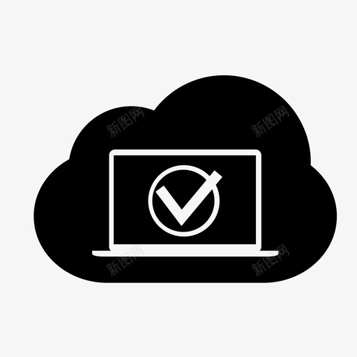 云计算机pc笔记本电脑svg_新图网 https://ixintu.com 云计算 计算机 笔记本 电脑 存储 检查 个人