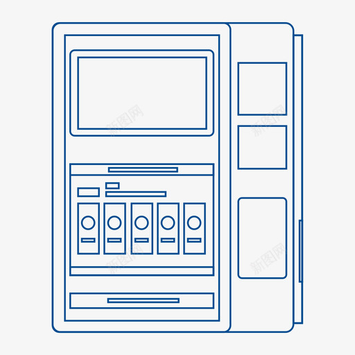 壁挂式医疗自助机svg_新图网 https://ixintu.com 壁挂式 医疗 自助机 线性