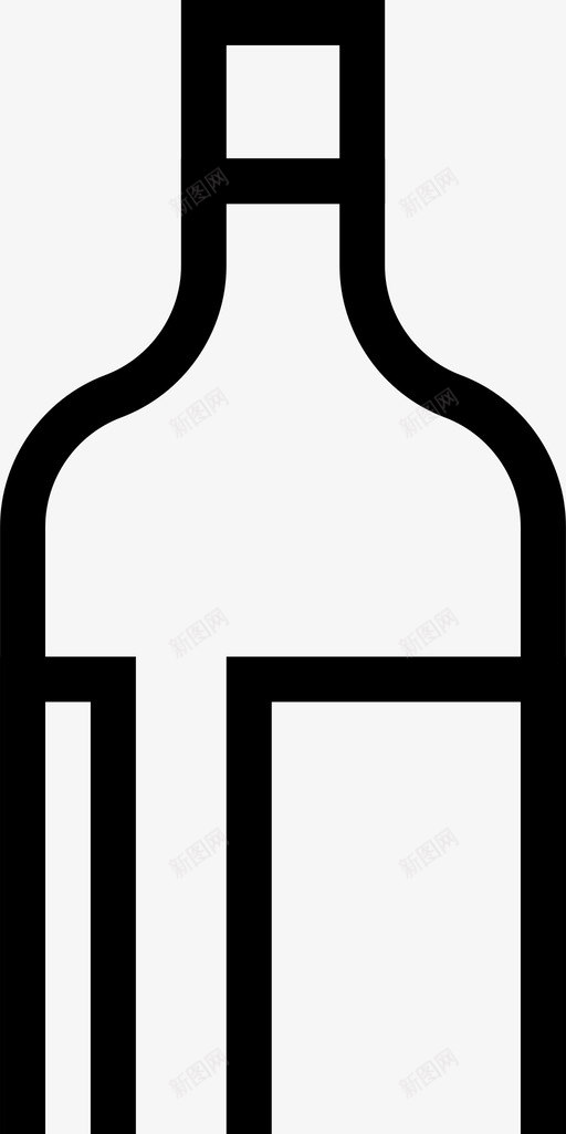 酒瓶酒类饮料svg_新图网 https://ixintu.com 酒瓶 饮料 酒类 瓶盖 软木塞 标签 食品饮料