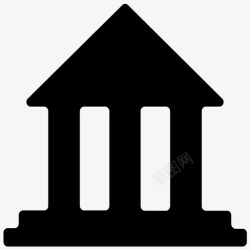 金融财经专栏图标银行万神殿办公室高清图片