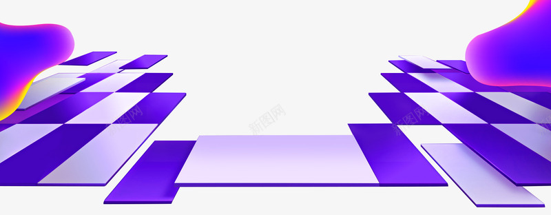 方块地板渐变色漂浮物png免抠素材_新图网 https://ixintu.com 长方块 动感 渐变 图案 图形 动态地板 方块 双方 漂浮