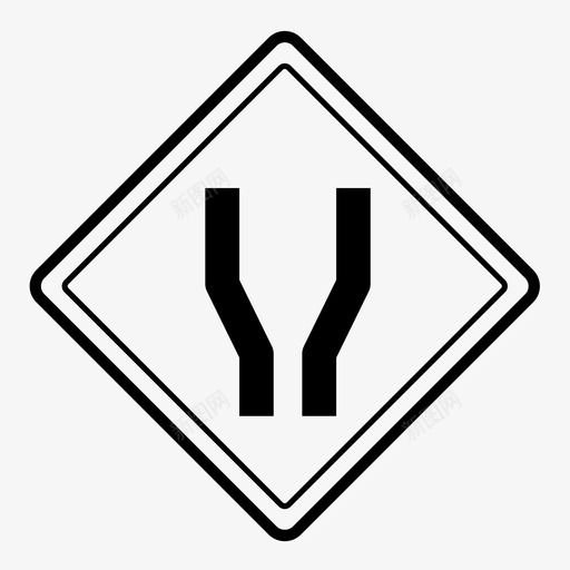 前方道路加宽前方道路拓宽规则svg_新图网 https://ixintu.com 道路 标志 前方 路标 加宽 拓宽 规则 标牌 交通 交通标志 警告