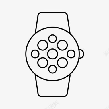 智能手表可穿戴技术用户界面图标