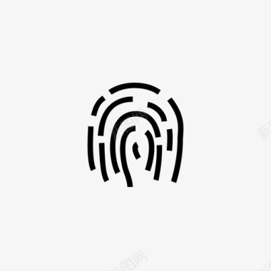 指纹指纹身份安全触摸银行图标