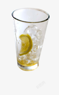 玻璃杯玻璃透明柠檬免扣免扣素材