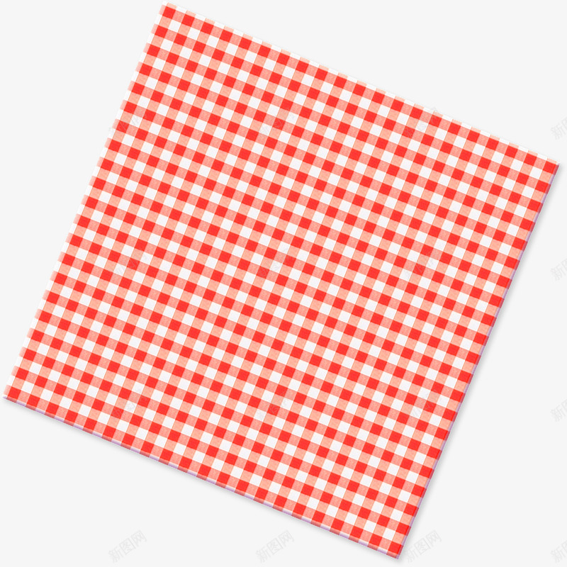 红色格子餐布png免抠素材_新图网 https://ixintu.com 红色 格子 餐布