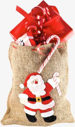 孤立圣诞包装袋礼物圣诞礼品盒庆祝素材