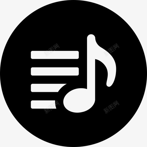 音乐播放列表曲目曲目列表svg_新图网 https://ixintu.com 音乐 播放列表 曲目 列表 歌曲 播放器 订单 收听 应用程序 圆形 图标