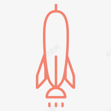 火箭速度空间图标