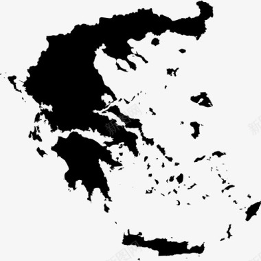 希腊国家国家地图图标