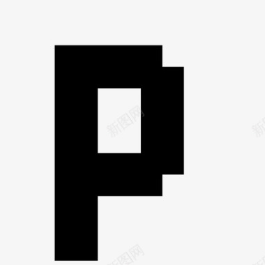 p像素字母表7x高图标