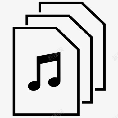 音频文件声音文件音乐文件图标