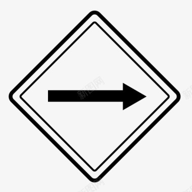 单向路标规则图标