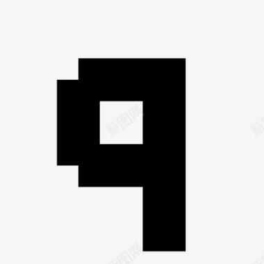 q像素字母表6XH8图标
