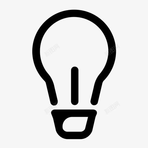 灯泡照明发光二极管svg_新图网 https://ixintu.com 灯泡 照明 照明灯 发光二极管 能源