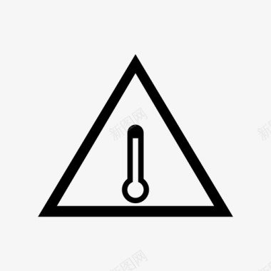高温警告符号图标