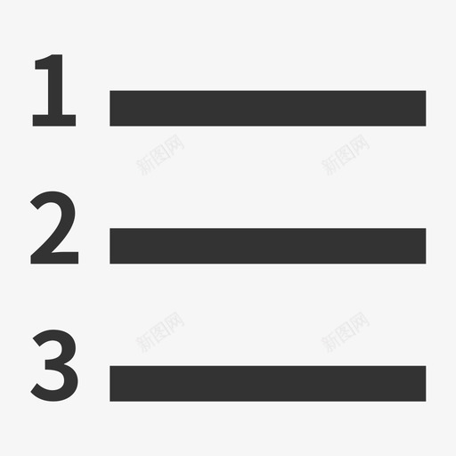 有序列表svg_新图网 https://ixintu.com 有序 列表