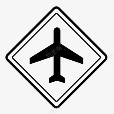 机场道路标志规则图标