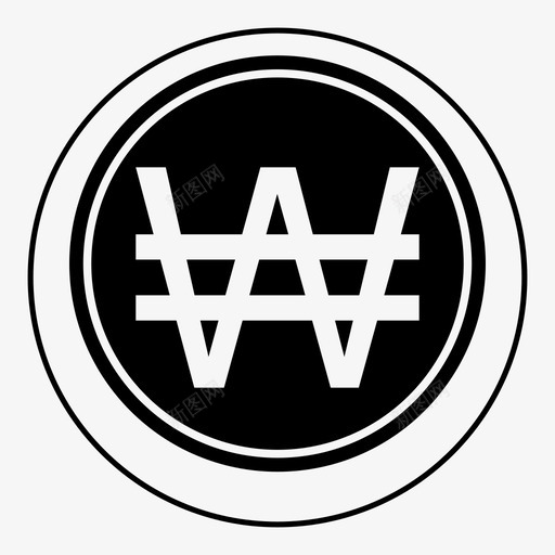 硬币货币韩国语svg_新图网 https://ixintu.com 硬币 货币 韩国语 现金 欧元 美元 结账 兑换