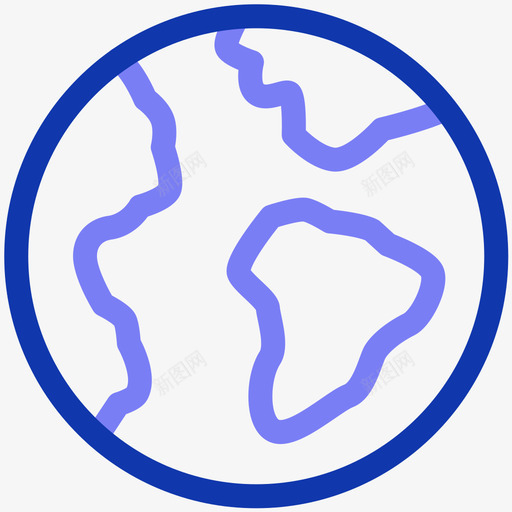世界地图地球svg_新图网 https://ixintu.com 世界地图 地球 线性 扁平 多色 简约