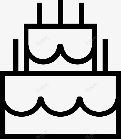 双层蛋糕食品饮料svg_新图网 https://ixintu.com 双层 蛋糕 食品饮料
