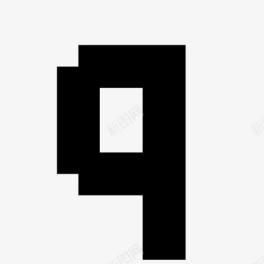 q像素字母表7x高图标