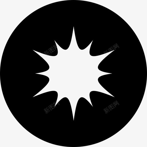 爆裂太阳明星svg_新图网 https://ixintu.com 爆炸 爆裂 图形 图标 圆形 应用程序 用户界面 危险 视觉 太阳 预测