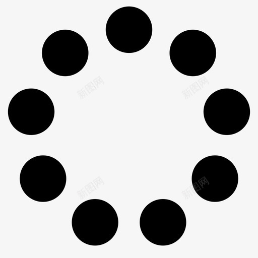 围绕中心9的圆圈围绕圆圈的圆圈svg_新图网 https://ixintu.com 圆圈 围绕 中心