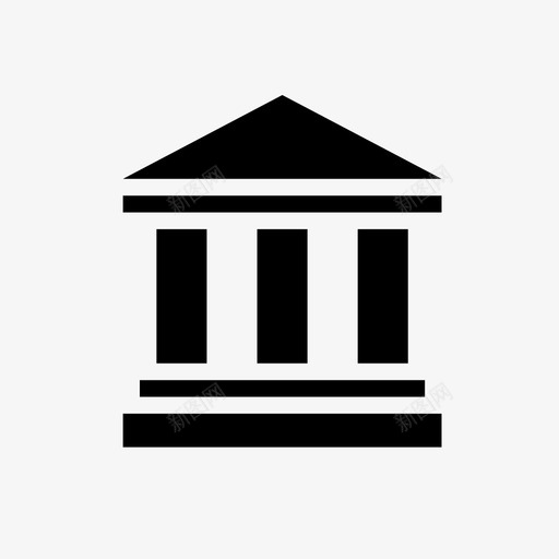 银行货币贷款svg_新图网 https://ixintu.com 建筑物 银行 货币 贷款 投资机构 政府 支票 资本 博物馆