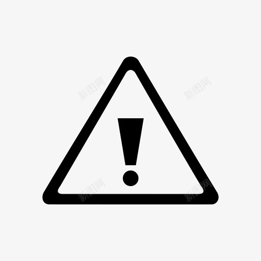 通知警告符号svg_新图网 https://ixintu.com 标志 符号 安全 警示 通知 警告 预防措施 危险 小心