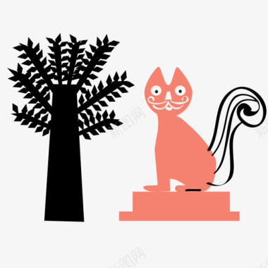 猫雕塑卡利哥伦比亚图标