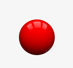 c4d立体球红色反光素材