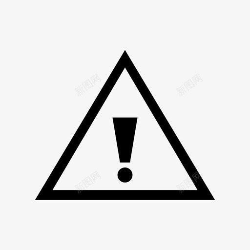 通知警告符号svg_新图网 https://ixintu.com 标志 符号 安全 警示 通知 警告 预防措施 危险 小心