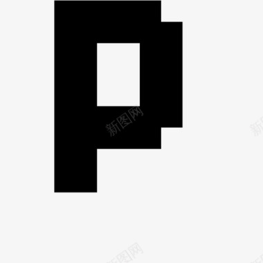p像素字母表7x高图标