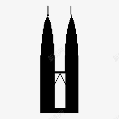 马石油塔世界奇观高楼图标