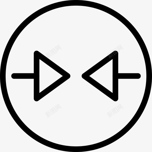 箭头朝在一起svg_新图网 https://ixintu.com 箭头 在一起 连接 碰撞 图标 双向