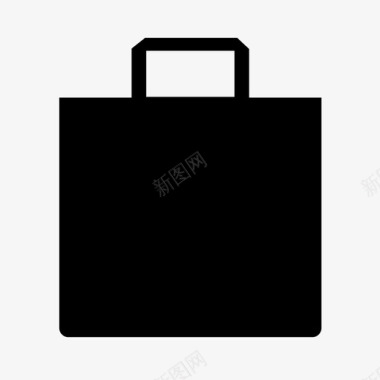 购物袋公文包采购图标