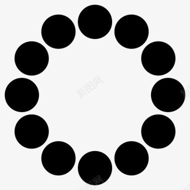 绕中心12圈绕圆圈图标
