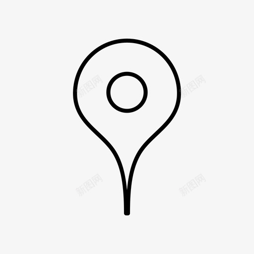 地图标记pin导航svg_新图网 https://ixintu.com 导航 地图 标记 地址 轨迹