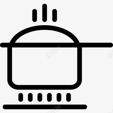 烹饪锅炊具炉子图标