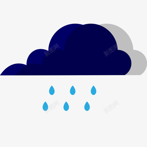 大雨01svg_新图网 https://ixintu.com 大雨