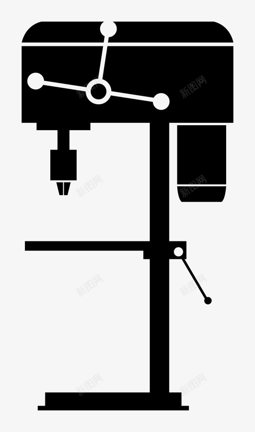 钻床制造机械svg_新图网 https://ixintu.com 钻床 工业设备 制造 机械工业 工业 机械 建筑