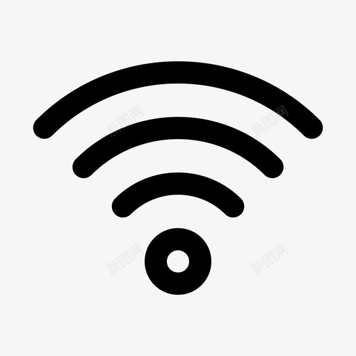 wifiwifi网络svg_新图网 https://ixintu.com 应用程序 网络软件 在线 互联网 接口 连接 按钮 无线网络